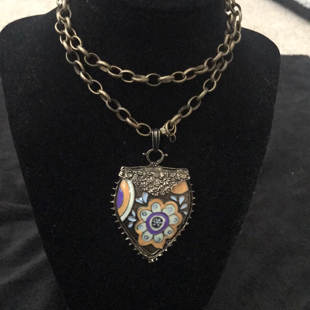 Long retro necklace